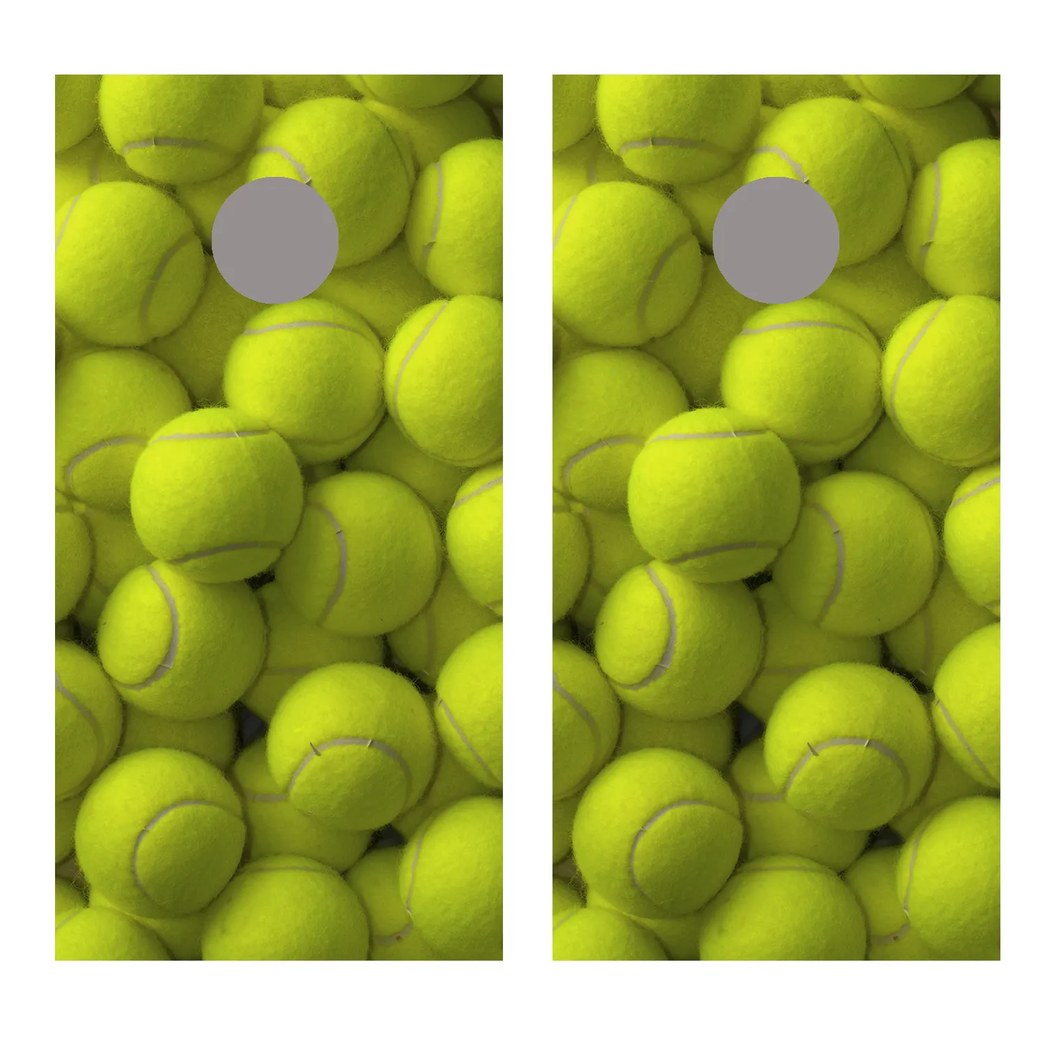 Tennis Balls Small Cornhole Board Decal Wraps