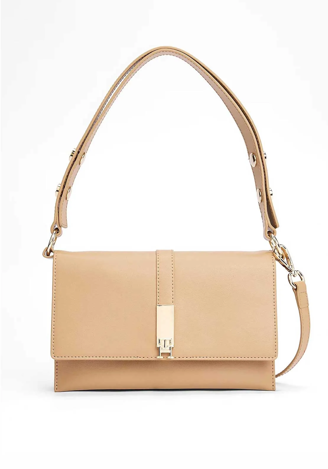 Tommy Hilfiger Heritage Flapover Shoulder Bag, Beige