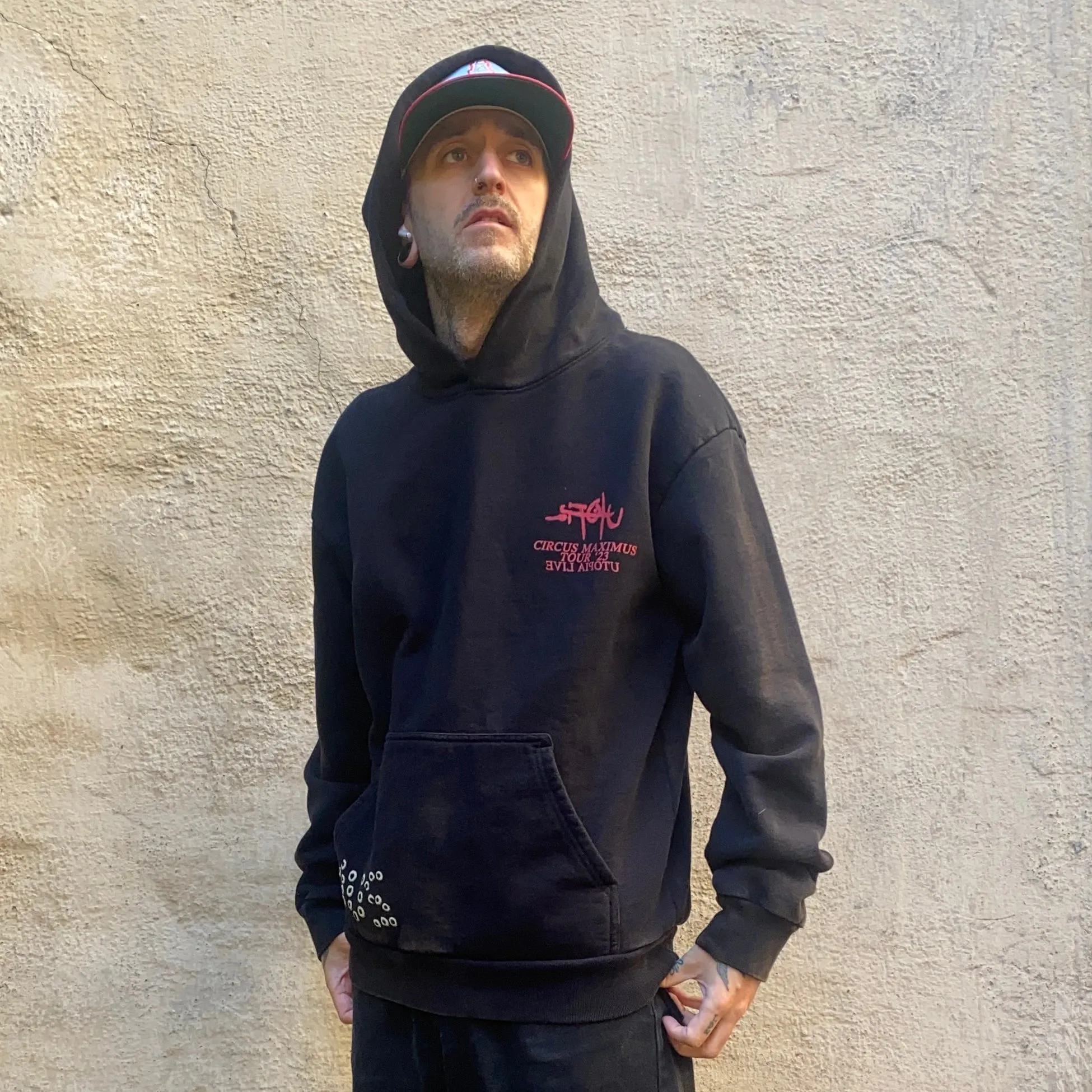 Travis Scott Utopia Circus Maximus 2023 Tour Hoodie Black