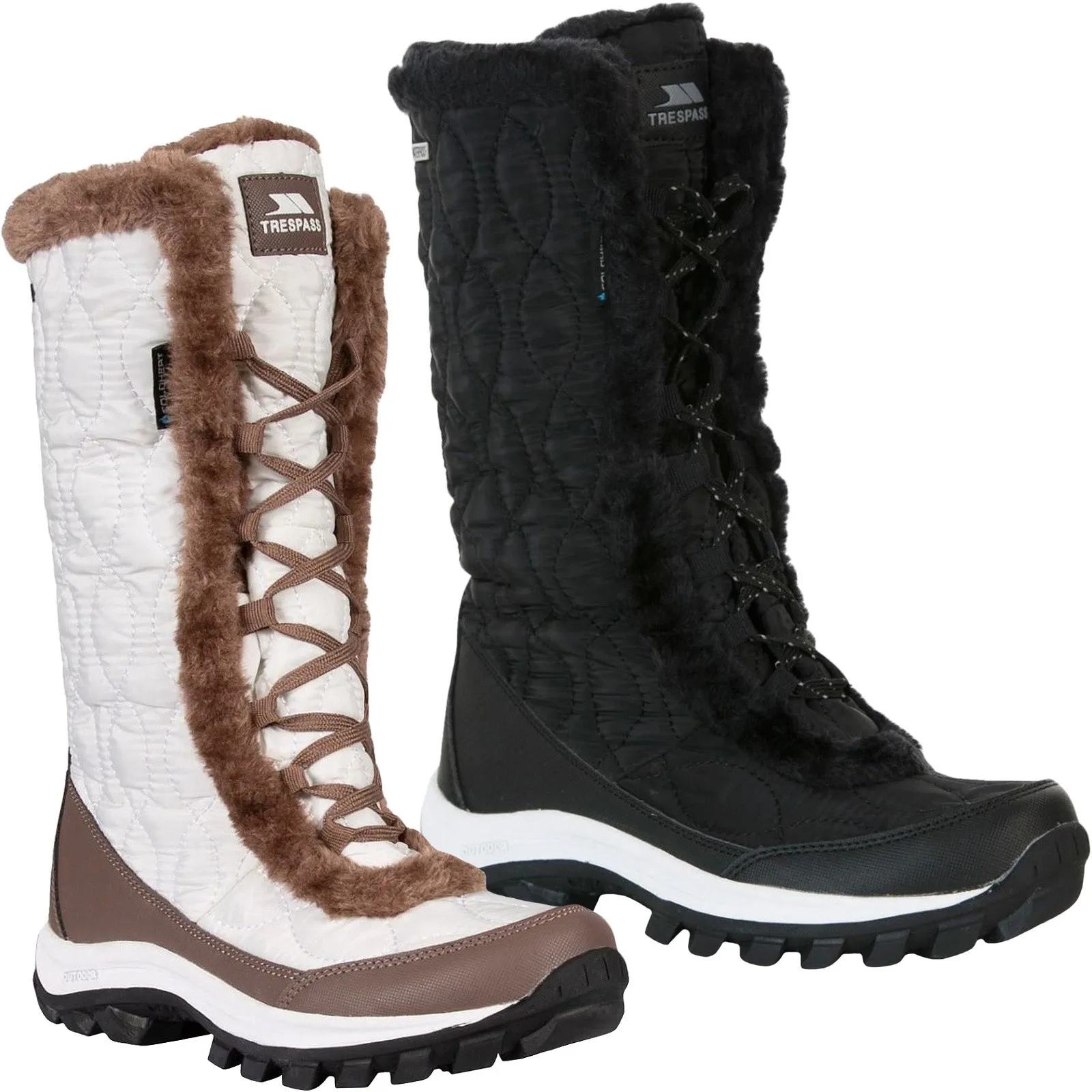 Trespass Womens Coretta II Waterproof Fleece Lined Snow Boots