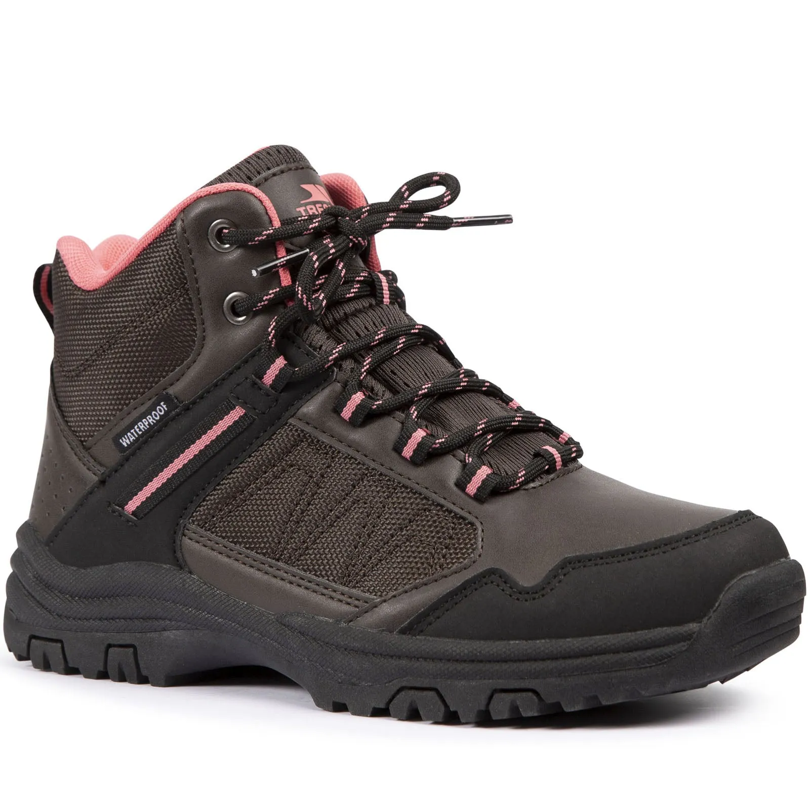 Trespass Womens Lyre Mid Rise Waterproof Walking Boots - Dark Brown