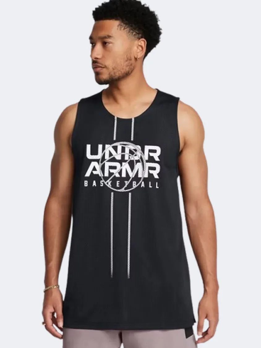 Under Armour Baseline Reversible Men Basketball Tank Black/Grey/White