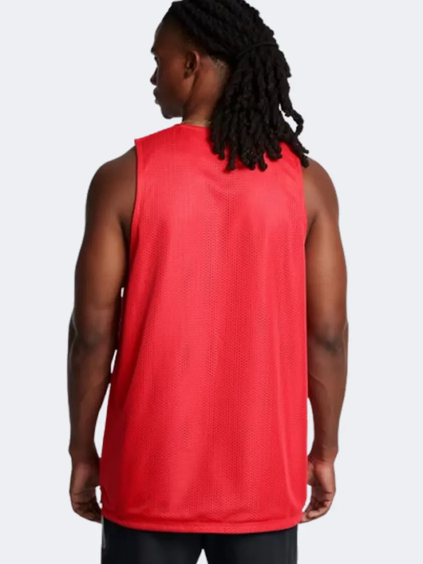 Under Armour Baseline Reversible Men Basketball Tank Racer Red/Cardinal