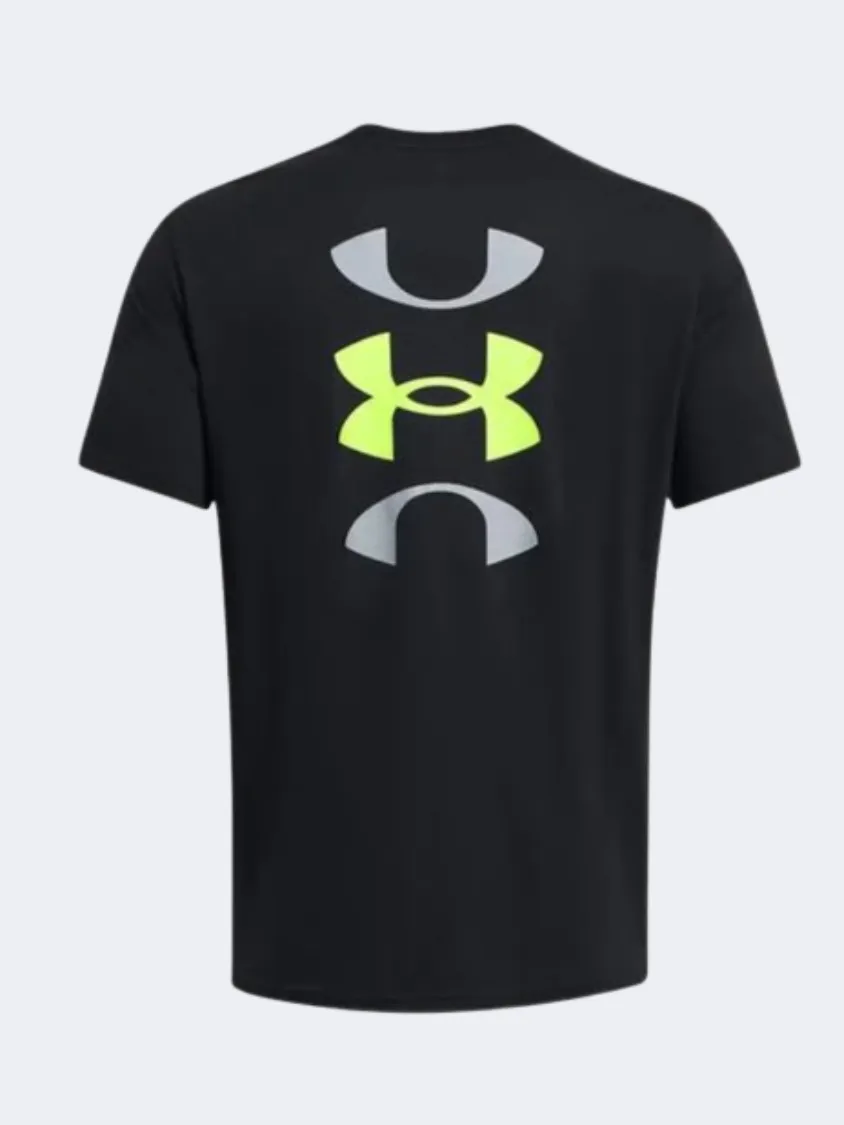 Under Armour Logo Court Men Basketball T-Shirt Black/Yellow