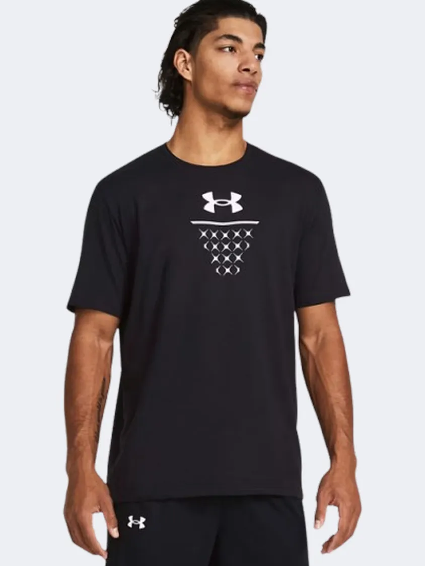 Under Armour Net Icon Men Basketball T-Shirt Black/White