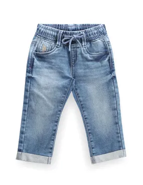 U.S. Polo Assn. Kids Boys Drawstring Waist Slim Jeans