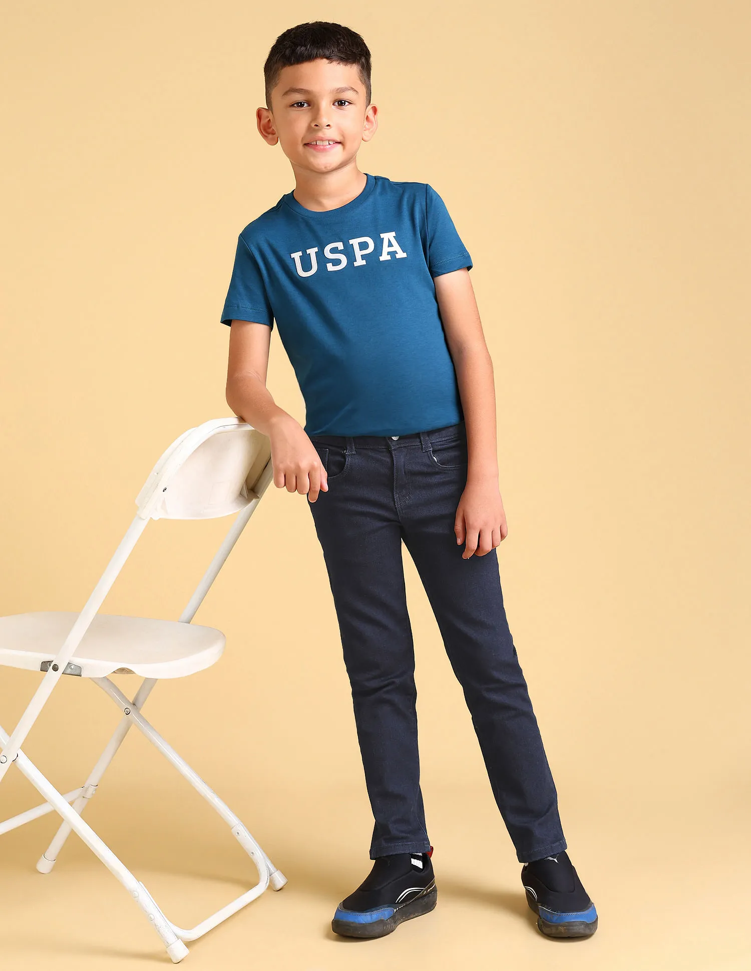 U.S. Polo Assn. Kids Boys Slim Fit Blue Jeans