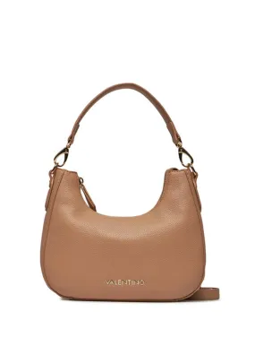 Valentino Brixton Pebbled Hobo Shoulder Bag, Tan