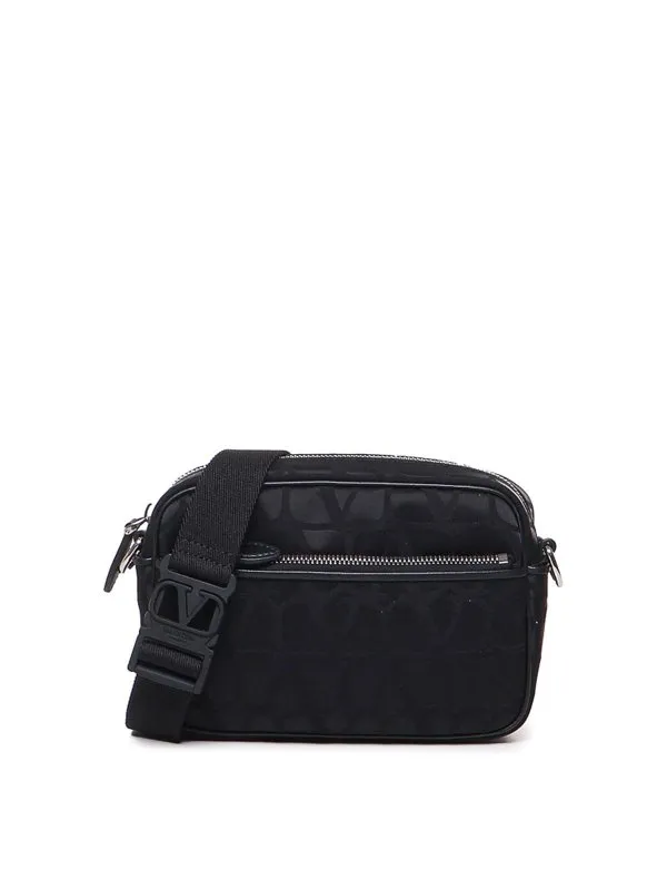 Valentino Garavani Shoulder Bag In Technical Fabric