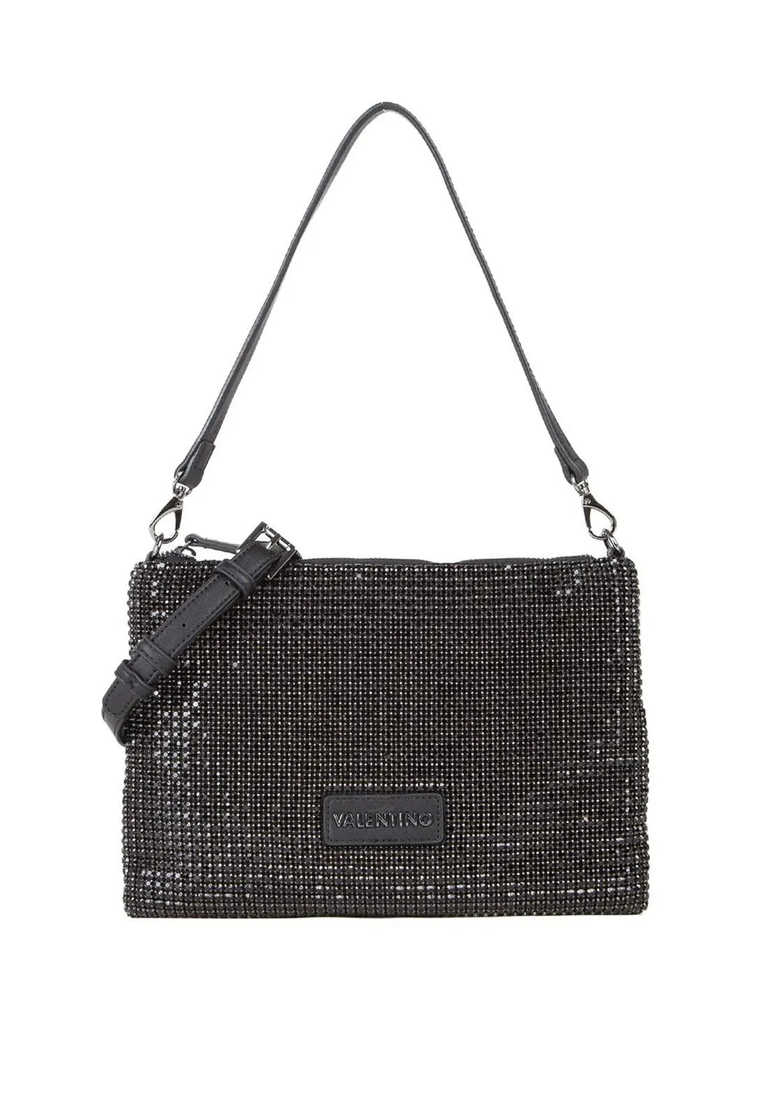 Valentino Nabilah Embellished Shoulder Bag, Black