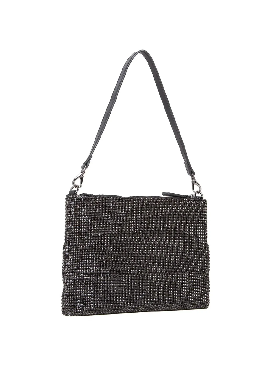 Valentino Nabilah Embellished Shoulder Bag, Black