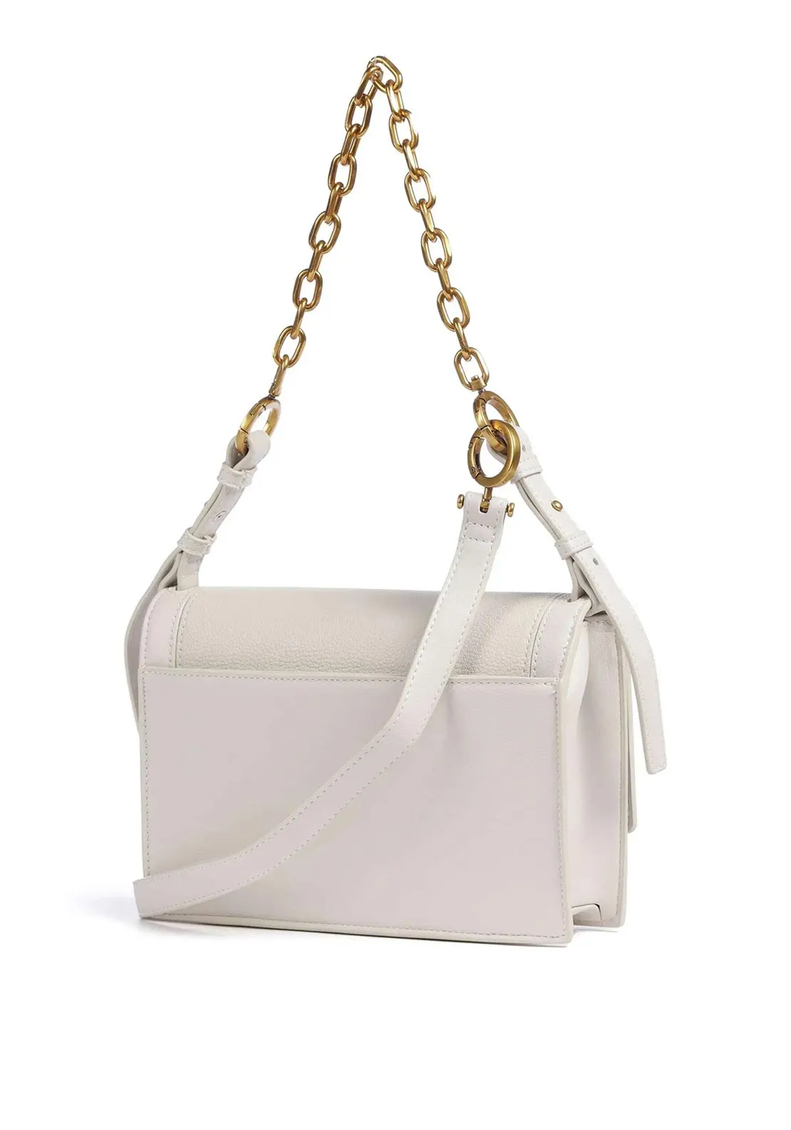 Valentino Ushuaia Structured Shoulder Bag, Ecru