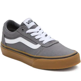 Vans Kids Ward Canvas Low Rise Trainers - Pewter