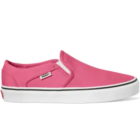 Vans Womens Asher Slip On Canvas Trainers - Honeysuckle