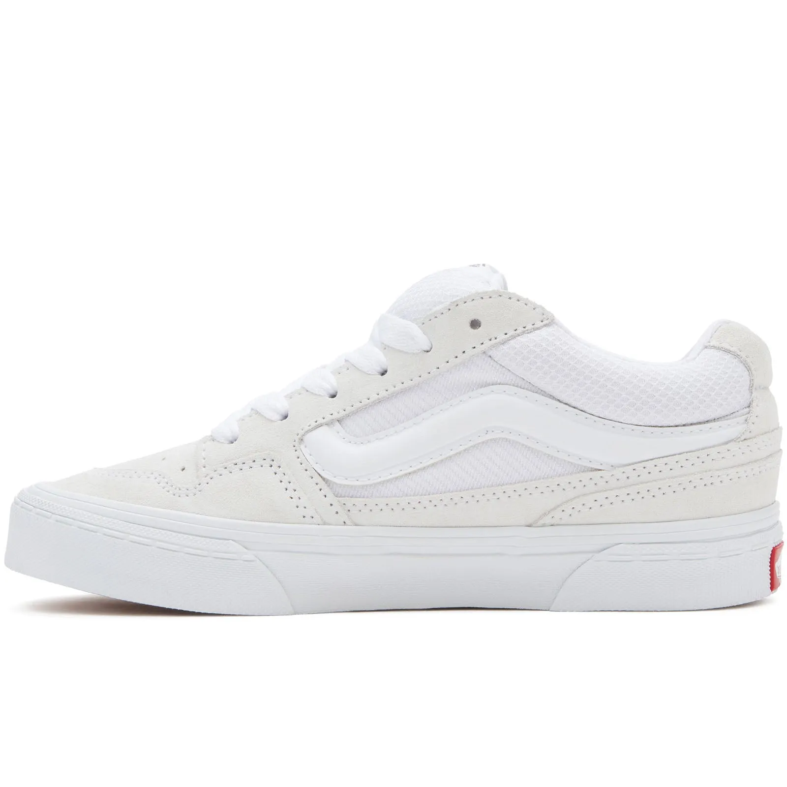 Vans Womens Caldrone Chunky Retro Skater Trainers - Mesh White