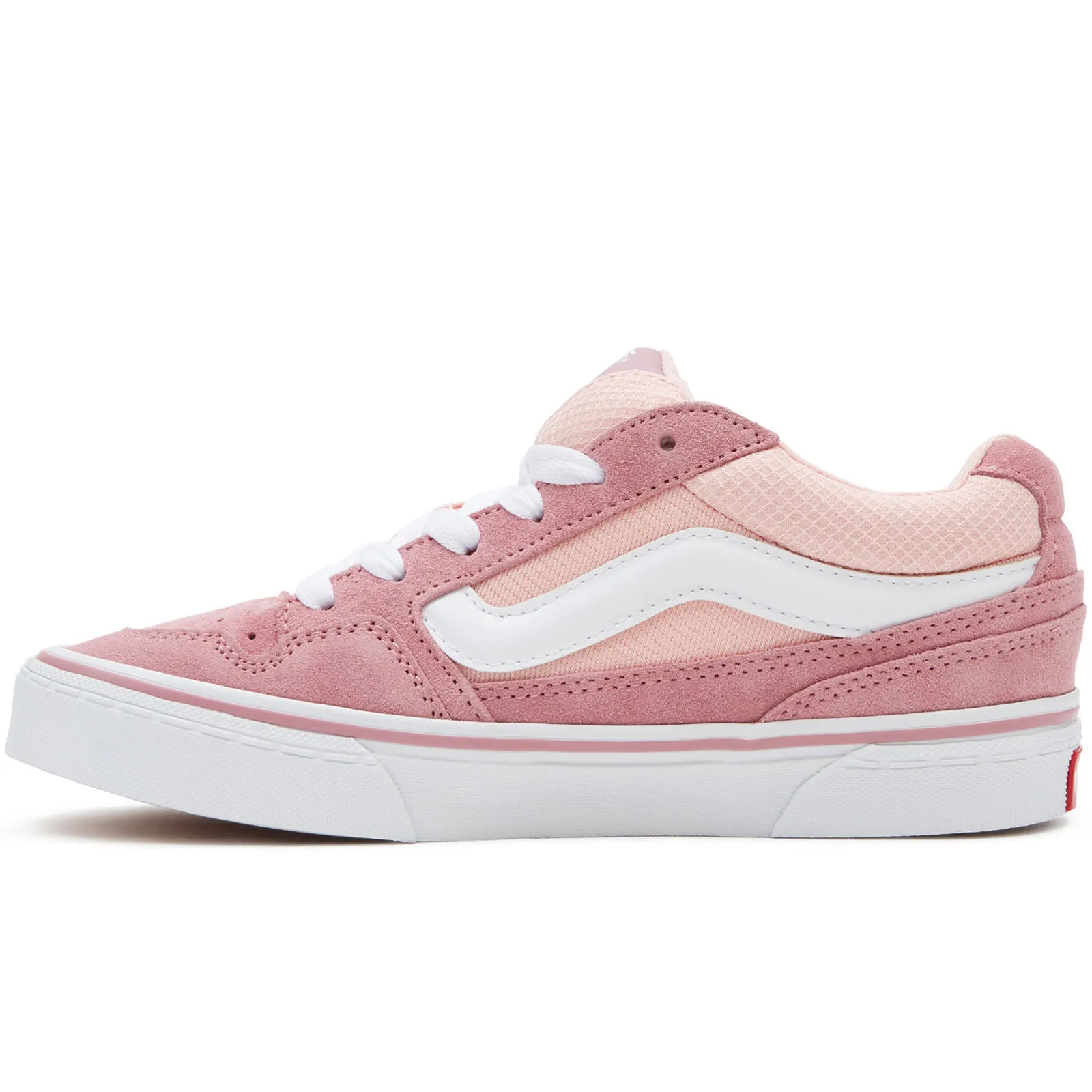 Vans Womens Caldrone Suede Mesh Low Rise Trainers - Mauve