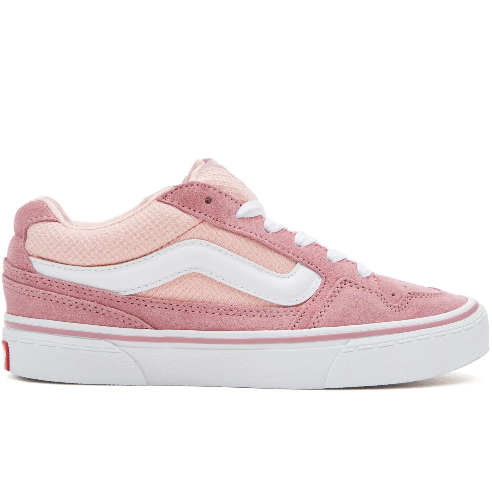 Vans Womens Caldrone Suede Mesh Low Rise Trainers - Mauve