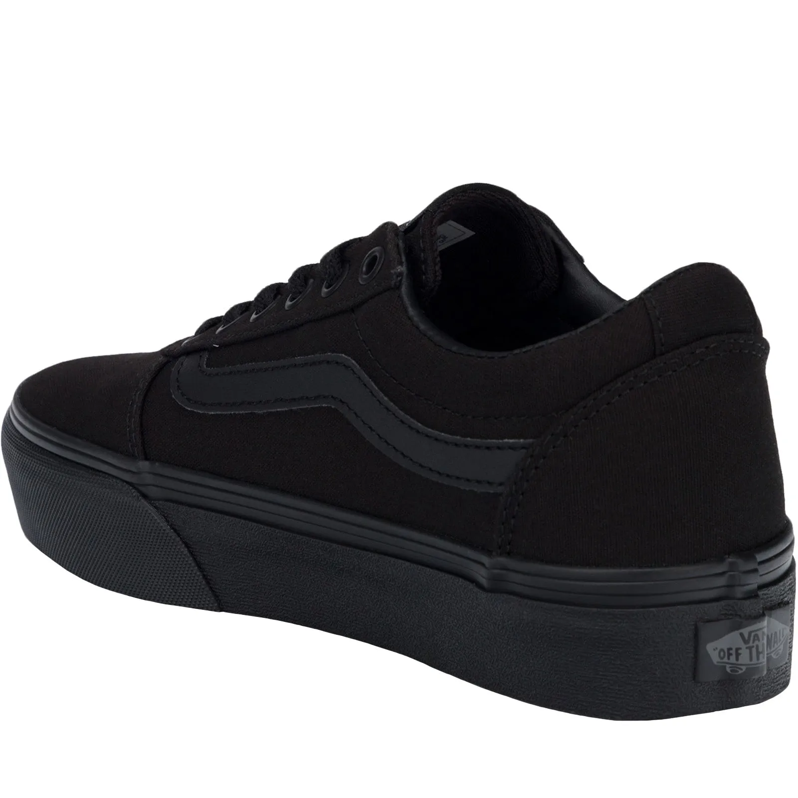 Vans Womens Ward Platform Trainers - Black