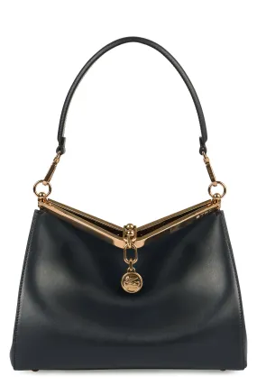 VELA MEDIA LEATHER SHOULDER BAG