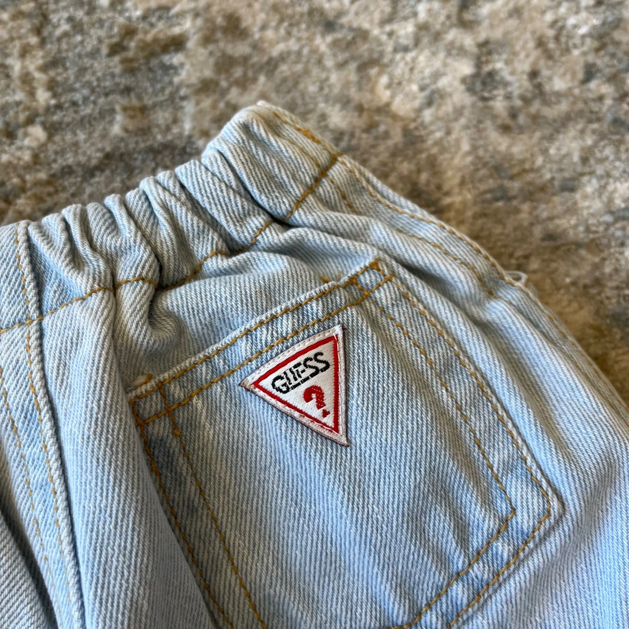 Vintage Baby Guess Light Wash Baby Jeans 3 Months USA