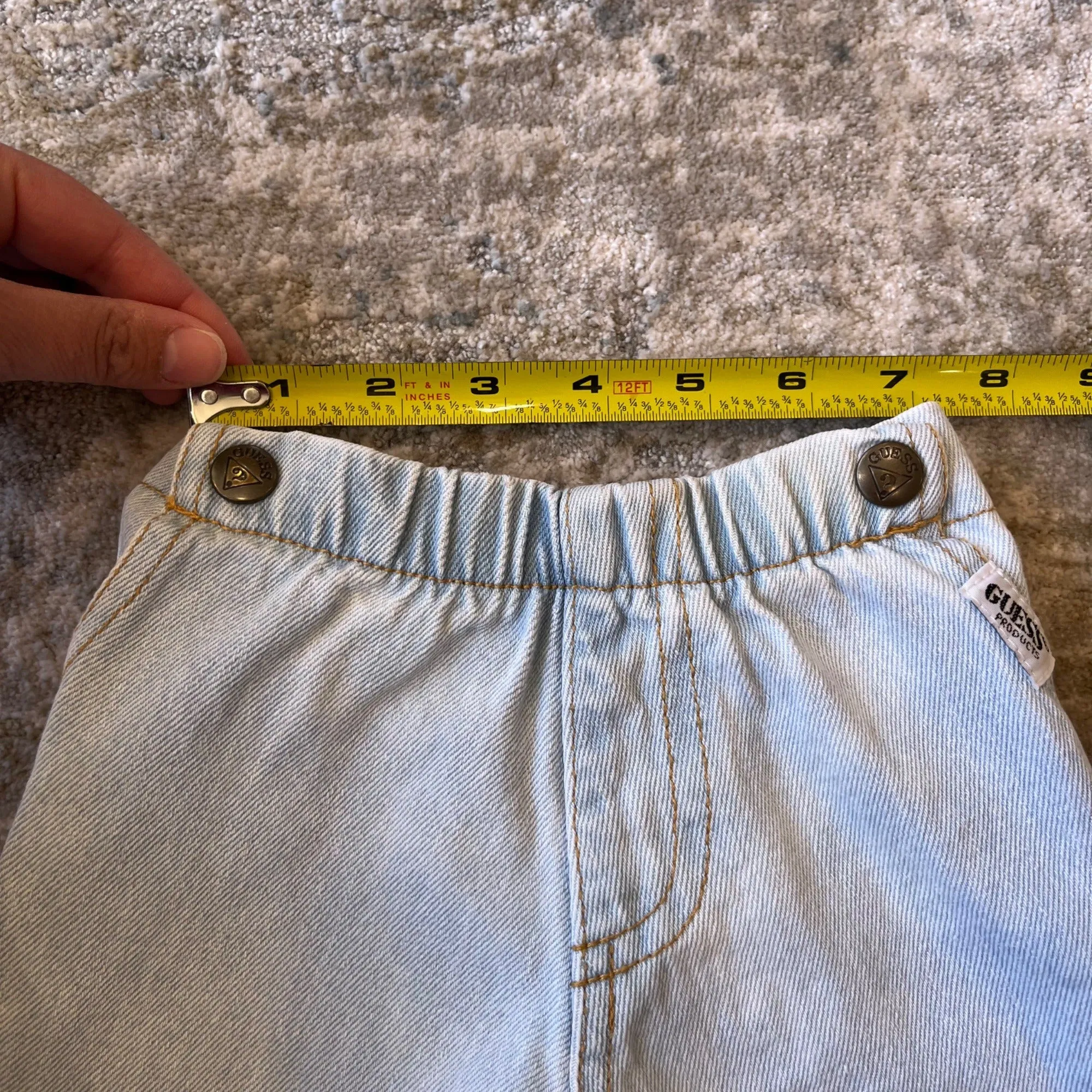 Vintage Baby Guess Light Wash Baby Jeans 3 Months USA