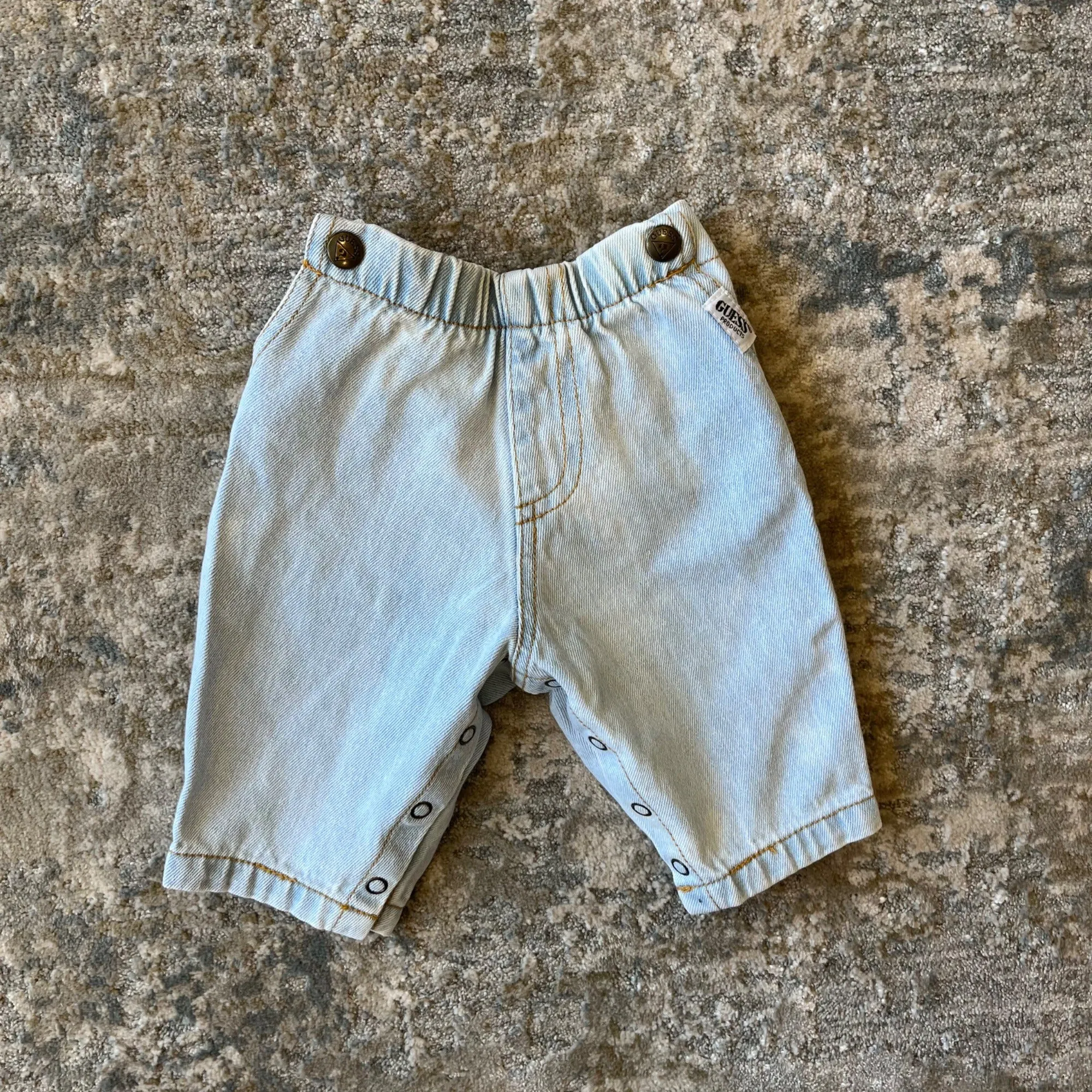 Vintage Baby Guess Light Wash Baby Jeans 3 Months USA