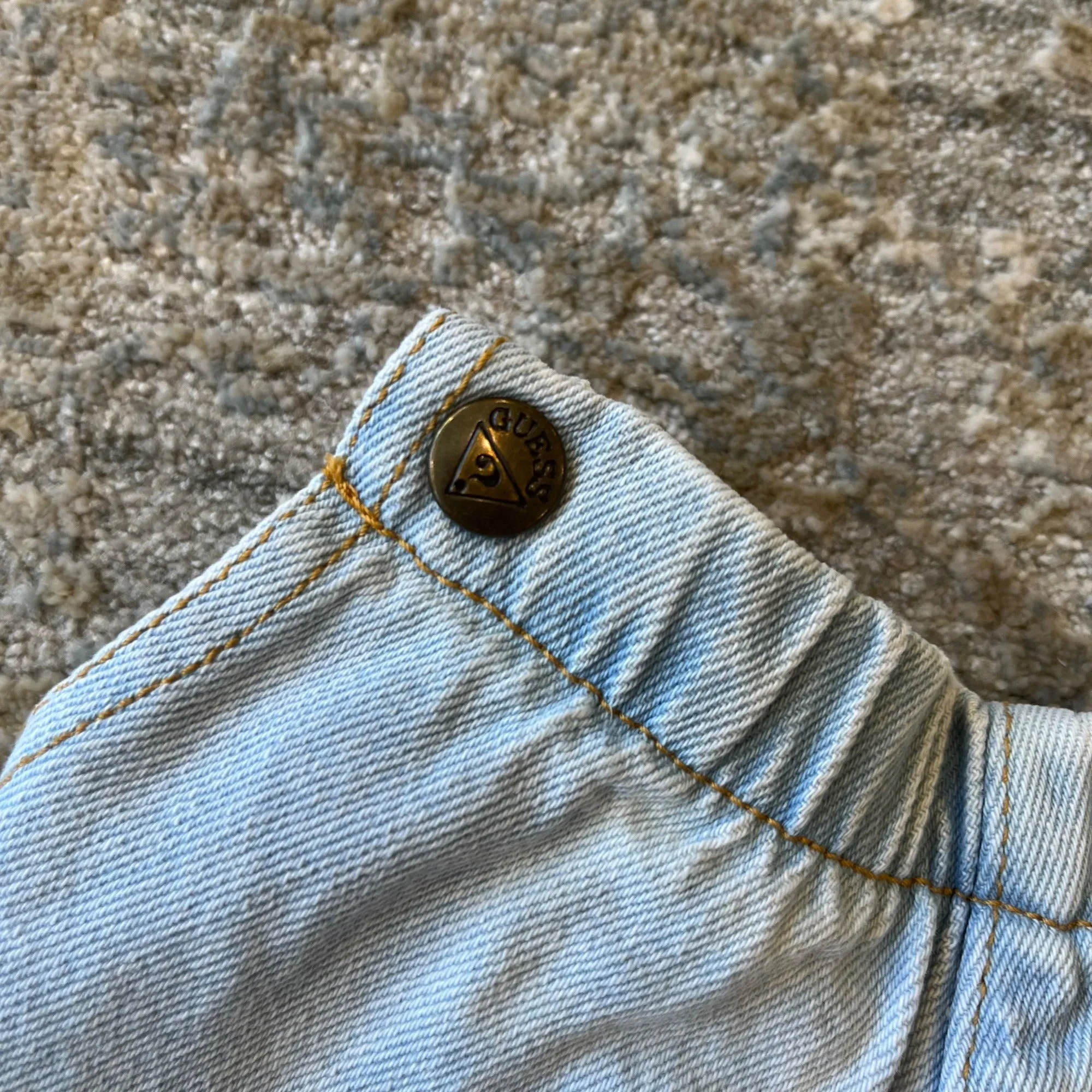 Vintage Baby Guess Light Wash Baby Jeans 3 Months USA