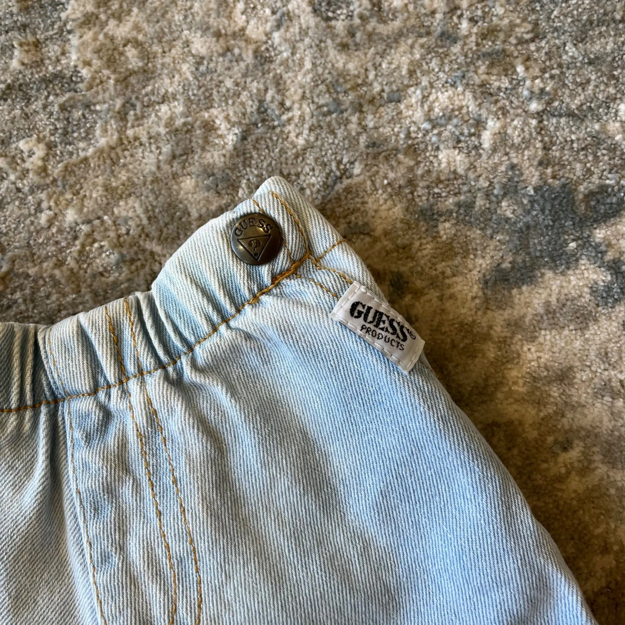 Vintage Baby Guess Light Wash Baby Jeans 3 Months USA