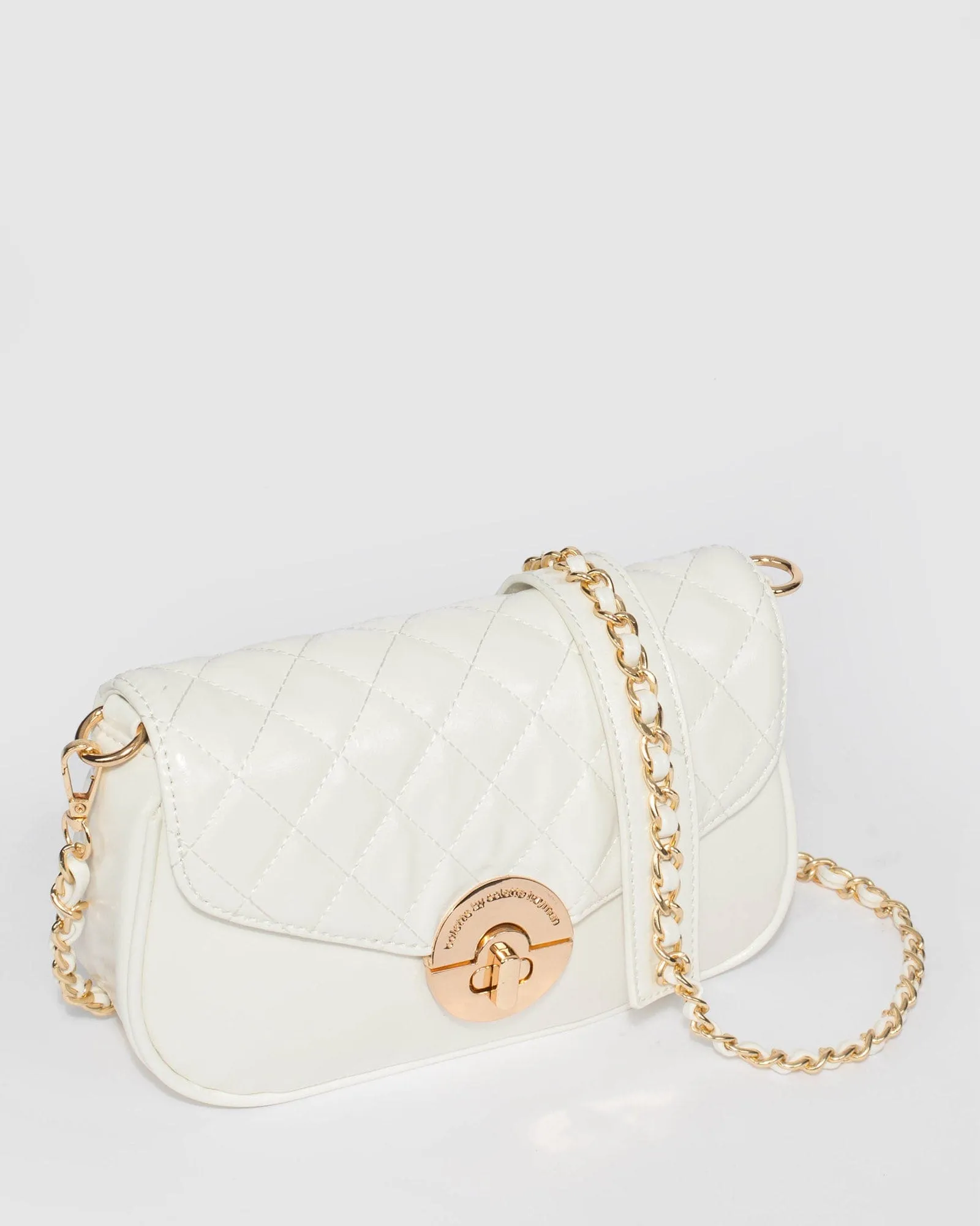 White Adwowa Chain Handle Crossbody Bag