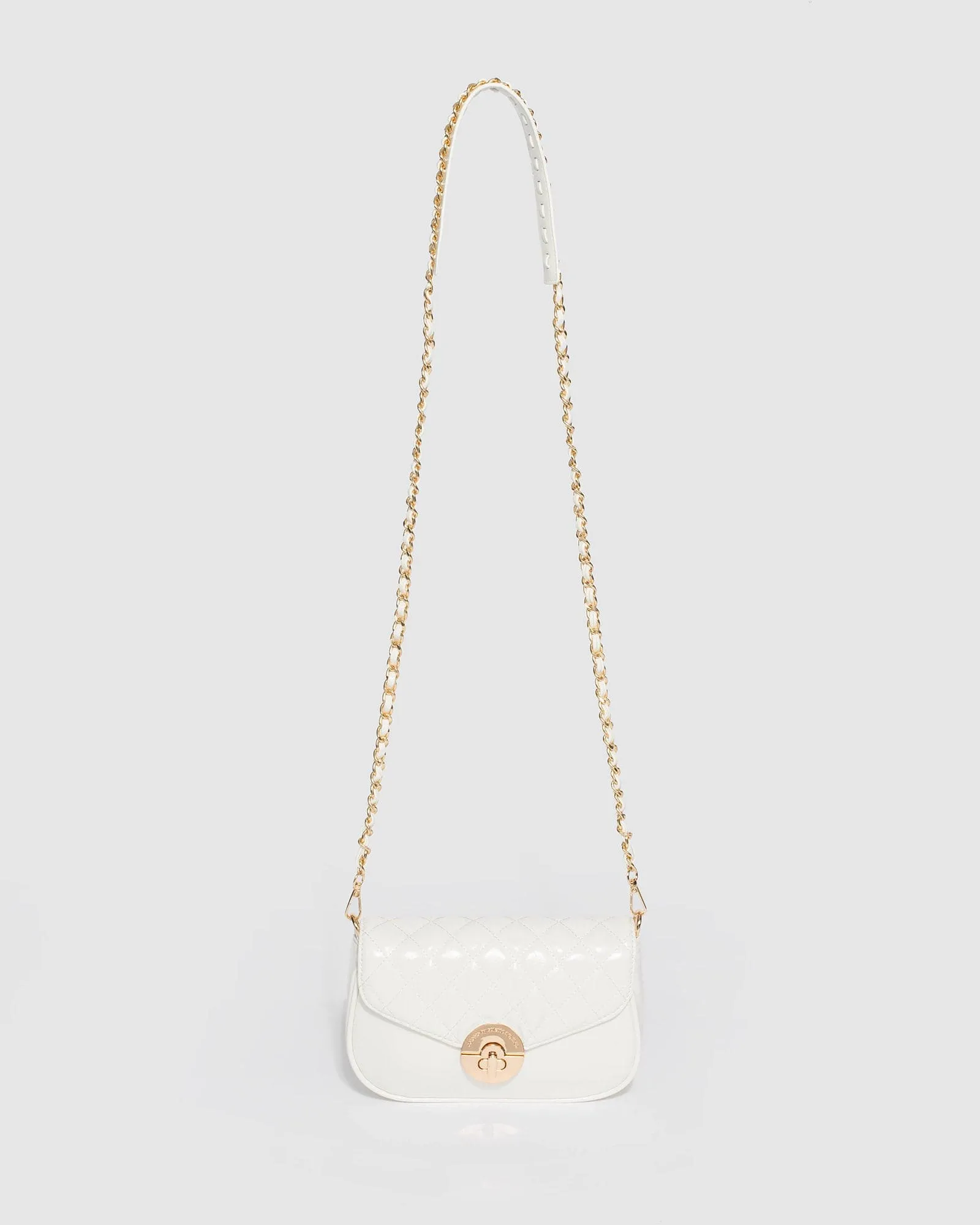 White Adwowa Chain Handle Crossbody Bag