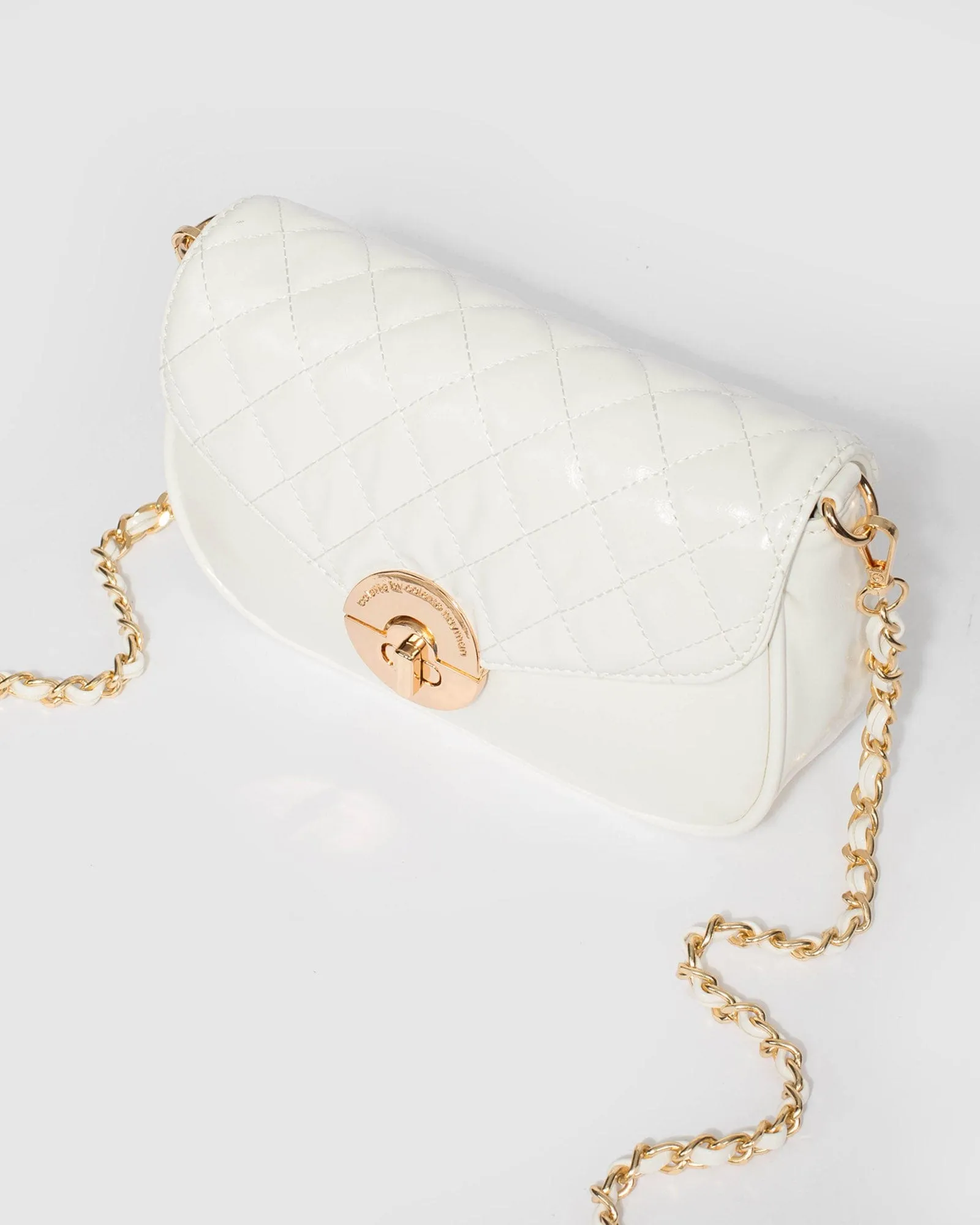 White Adwowa Chain Handle Crossbody Bag