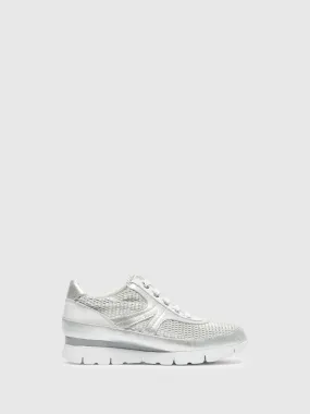 White Lace-up Trainers