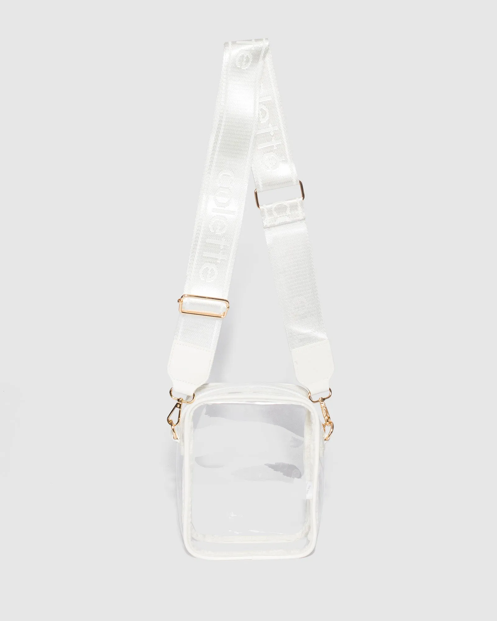 White Nia Zip Crossbody Bag