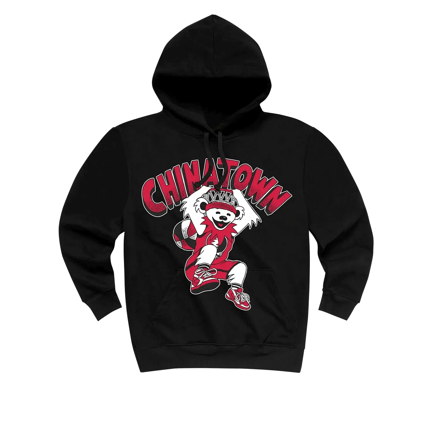 Windy City Dunking Bear Hoodie - Black