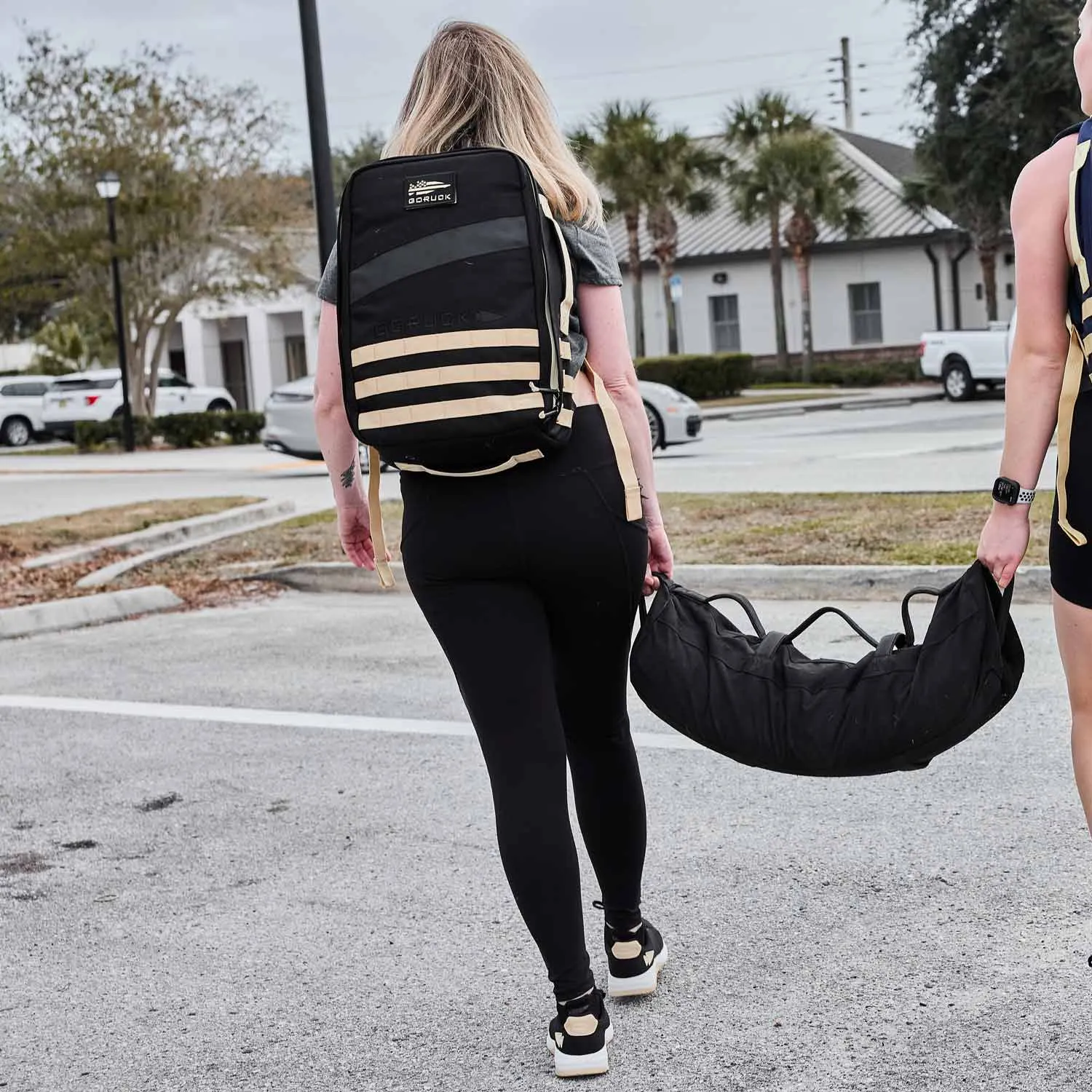 Women's Ballistic Trainers - Black + White + Gold W/ Gold Reflective Spearhead