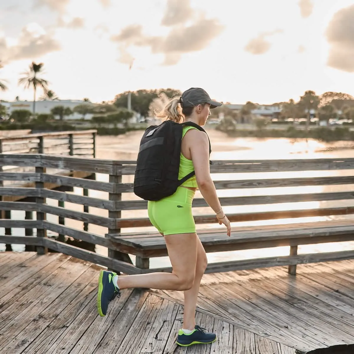 Women's Ballistic Trainers - Wolf Grey + Acid Lime W / Acid Lime Reflective Spearhead