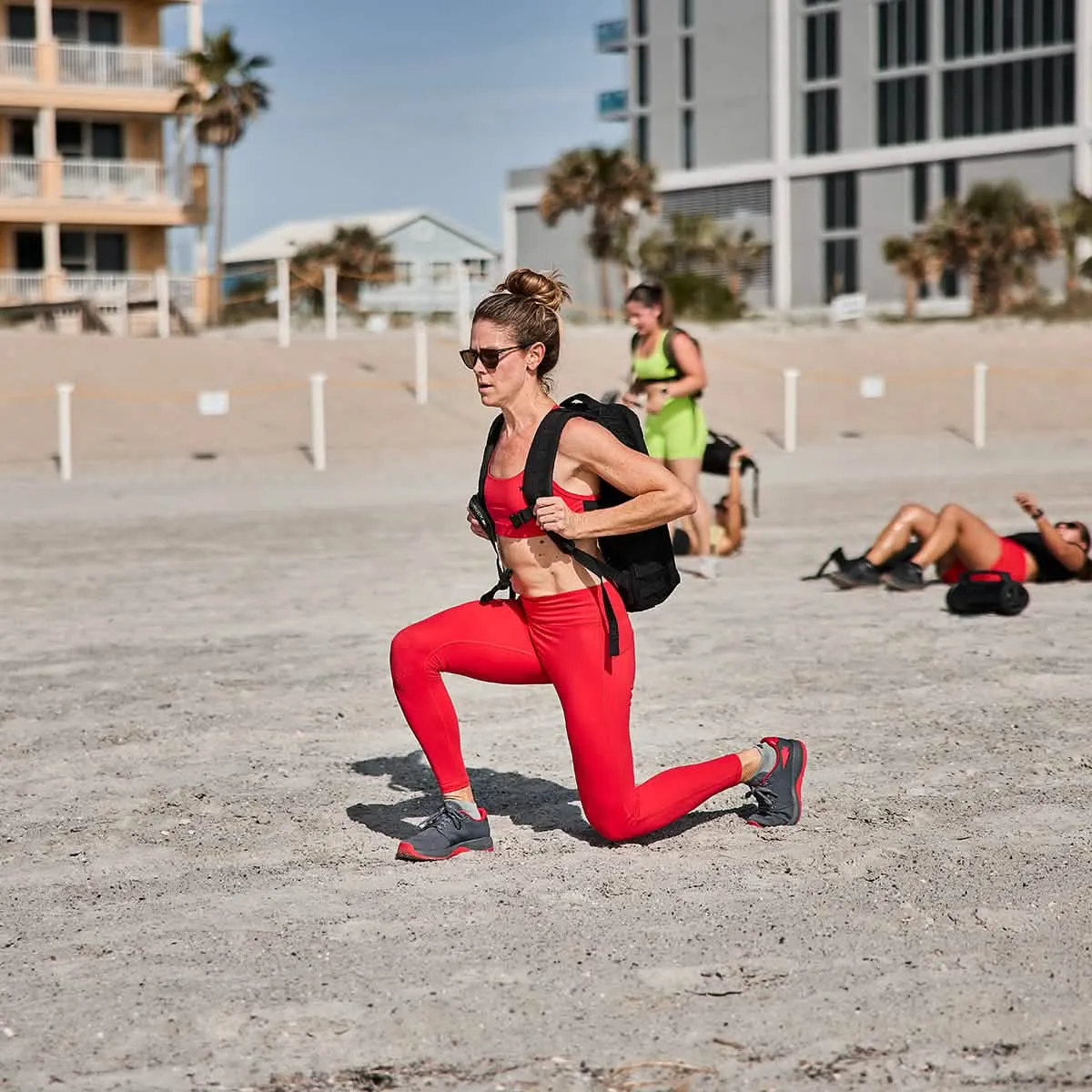 Women's Ballistic Trainers - Wolf Grey + High Risk Red W / Red Reflective Spearhead