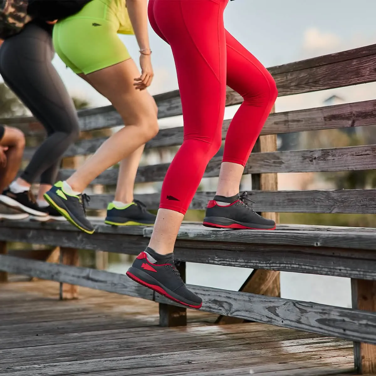 Women's Ballistic Trainers - Wolf Grey + High Risk Red W / Red Reflective Spearhead