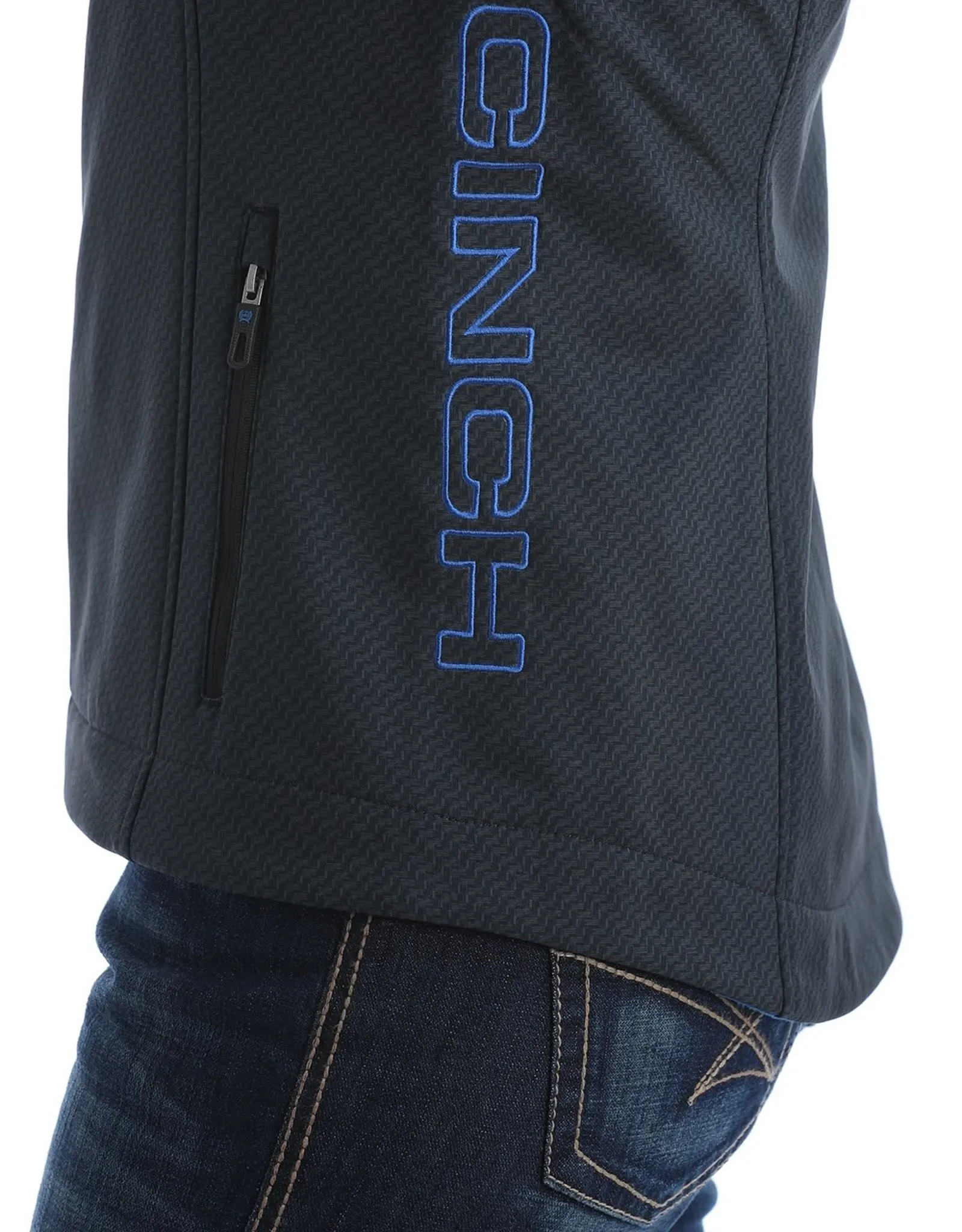 Womens Cinch Ladies Black and Royal Bonded Vest