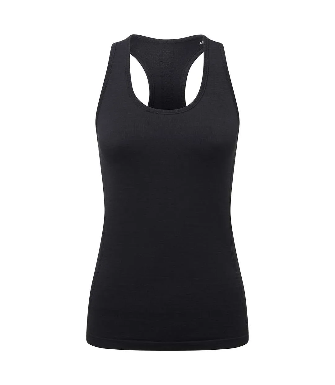 Womens/ladies recycled seamless 3d vest black TriDri