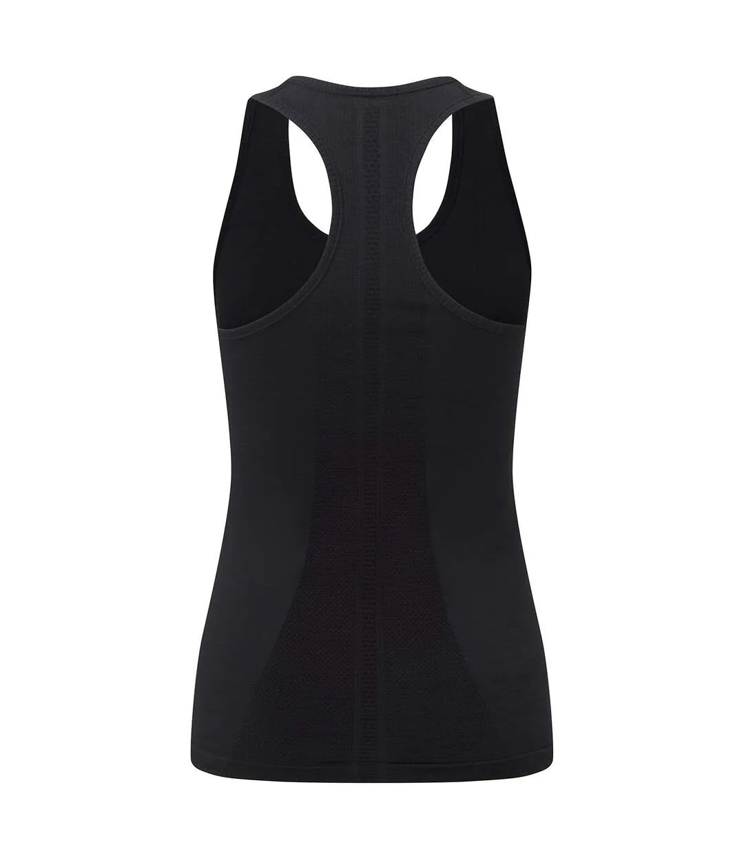 Womens/ladies recycled seamless 3d vest black TriDri