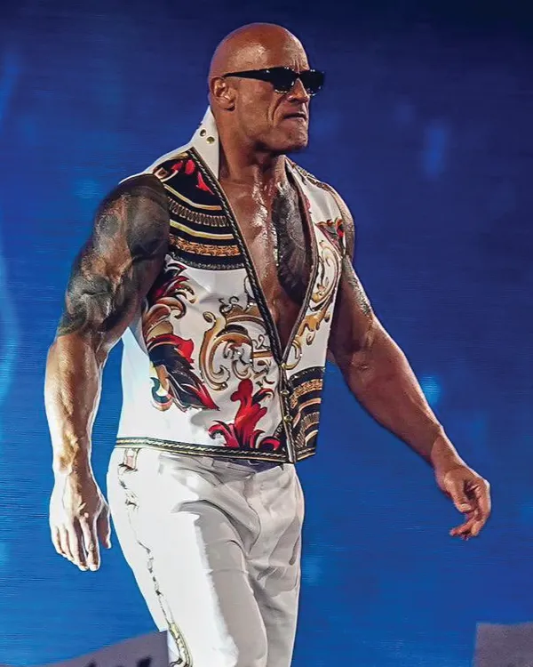 WrestleMania 2024 The Rock Final Boss Vest