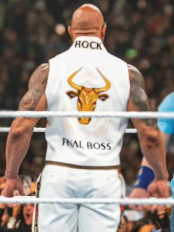 WrestleMania 2024 The Rock Final Boss Vest