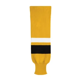 X9800 Knit Hockey Socks: Gold/Black/White