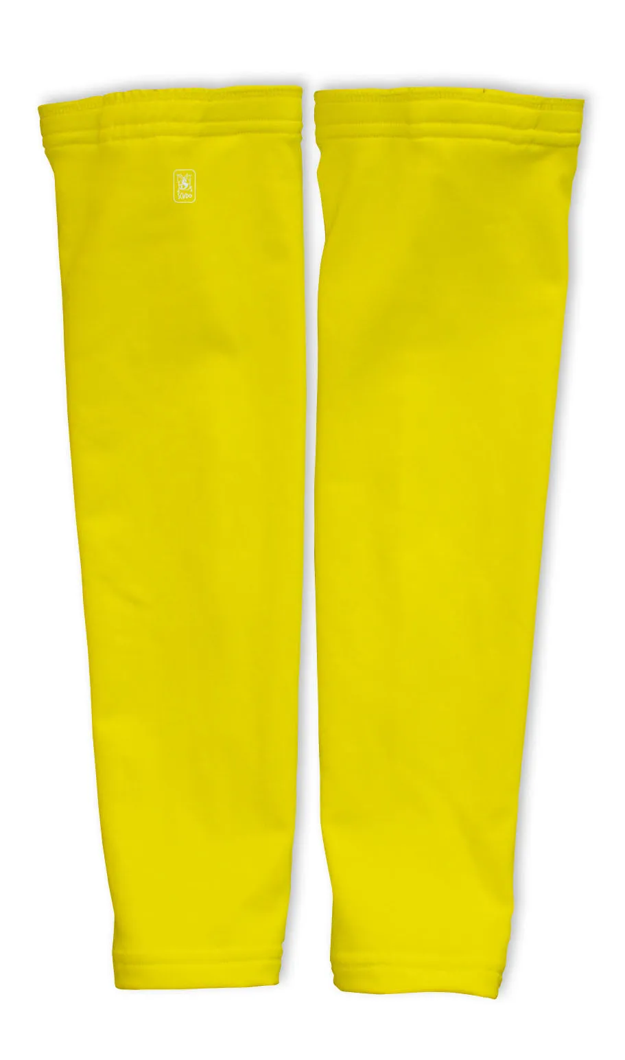 Yellow Compression Arm Sleeves UV Protection Unisex - Walking - Cycling - Running - Golf - Baseball - Basketball