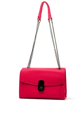 Zen Collection Chain Detail Shoulder Bag, Pink