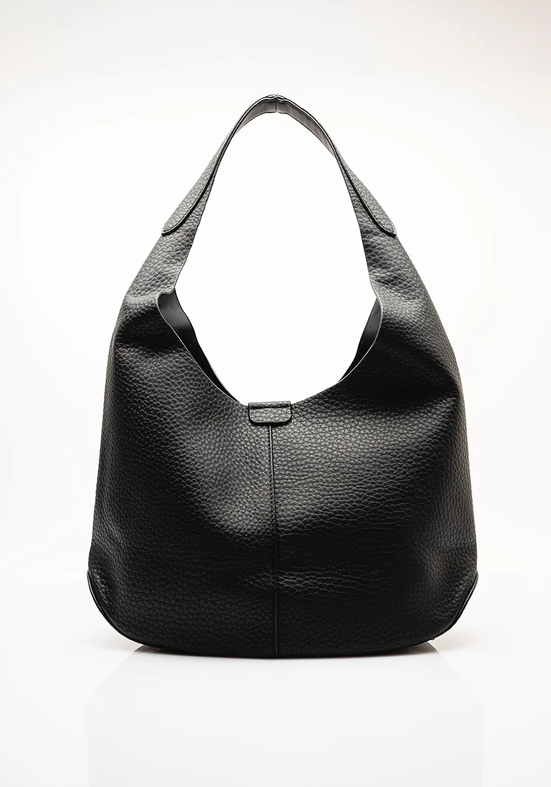 Zen Collection Hobo Shoulder Bag, Black