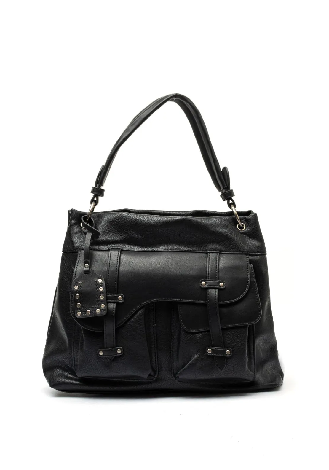 Zen Collection Satchel Shoulder Bag, Black