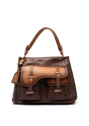 Zen Collection Satchel Shoulder Bag, Brown