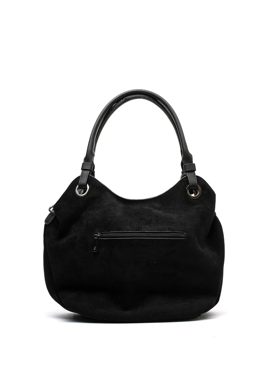 Zen Collection Tassel Detail Shoulder Bag, Black